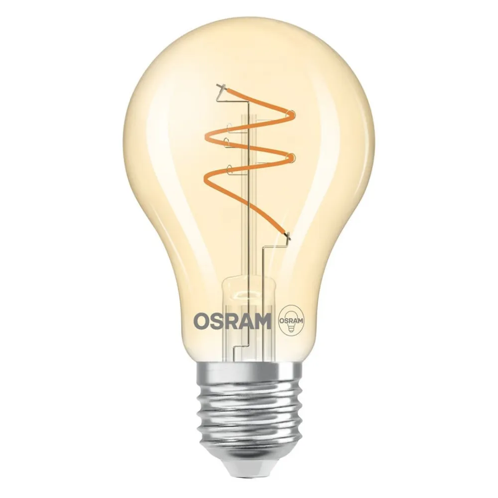 LED Vintage E27 4,9W 2.700K Spiral Filament gold dæmpbar^OSRAM