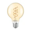 OSRAM Led Pærer>LED Vintage G80 E27 8W 922 Spiral Filament guld dæmpbar
