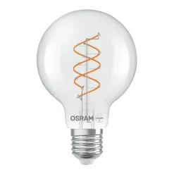 OSRAM Led Pærer>LED Vintage G80 E27 7,2W 927 Spiral Filament clear dæmpbar