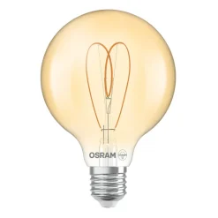 OSRAM Filament Pære>LED Vintage G95 E27 4,9W 922 Heart Filament guld dæmpbar