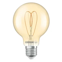 OSRAM Led Pærer>LED Vintage G80 E27 4,9W 922 Heart Filament guld dæmpbar