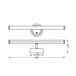 LED-batteridrevet væglampe NIGHTLUX STICK, sort, touchdim^OSRAM Outlet