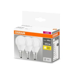 OSRAM LED-dråbepære E14 P40 4,9 W 2.700 K 470lm, 3