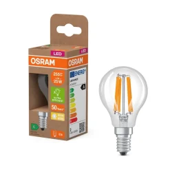 OSRAM LED-filamentpære dråbe E14 1,2W filament 2700K 255lm