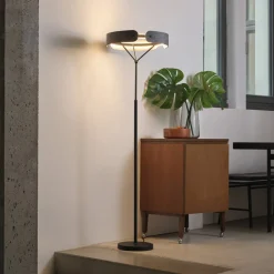 OSRAM Gulvlamper|Gulvlamper>LED-gulvlampe Decor Curve Felt, grå, filt, 3.000 K