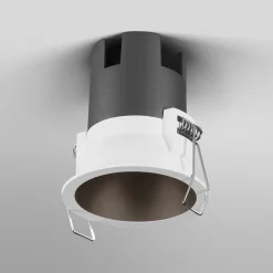 LED-indbygningsspot TWIST, hvid/sort, 830, Ø 7 cm metal^OSRAM Discount