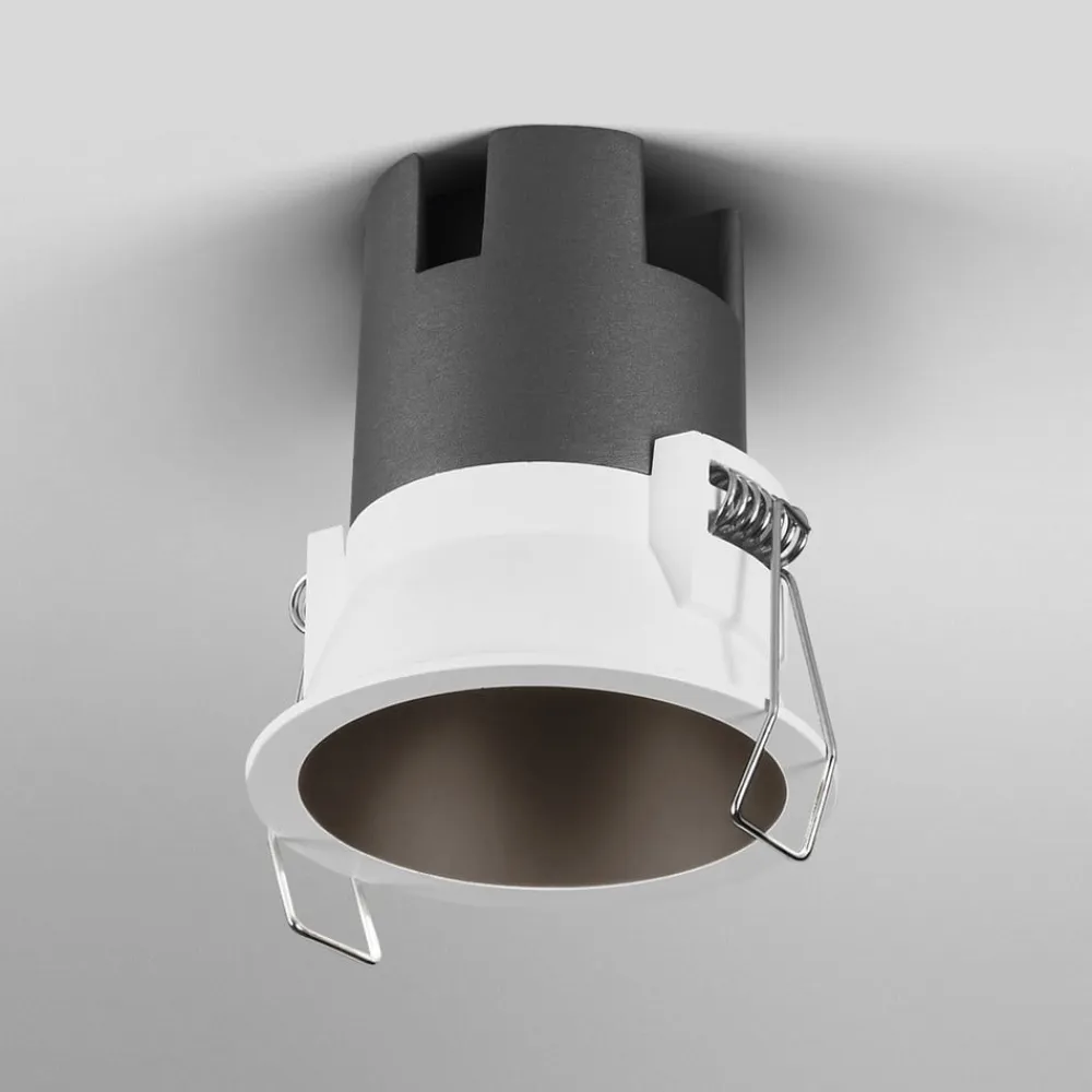 LED-indbygningsspot TWIST, hvid/sort, 830, Ø 7 cm metal^OSRAM Discount