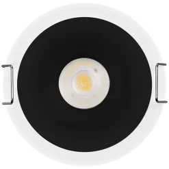 LED-indbygningsspot TWIST, hvid/sort, 830, Ø 7 cm metal^OSRAM Discount