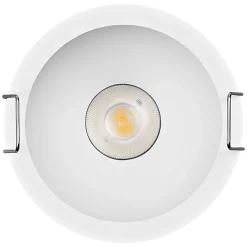 OSRAM LED-indbygningsspot TWIST, hvid/hvid, 830, Ø 7 cm, metal