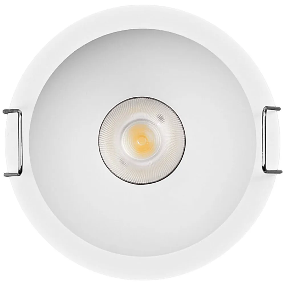 OSRAM LED-indbygningsspot TWIST, hvid/hvid, 830, Ø 7 cm, metal