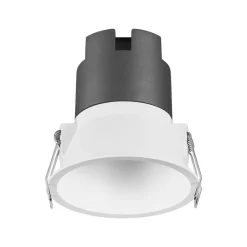 LED-indbygningsspot TWIST, hvid/hvid, 830, Ø 9,3 cm, metal^OSRAM New