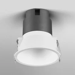 LED-indbygningsspot TWIST, hvid/hvid, 830, Ø 9,3 cm, metal^OSRAM New