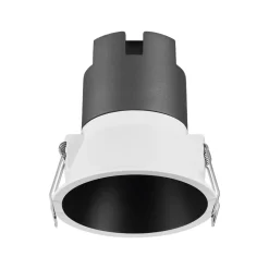 OSRAM LED-indbygningsspot TWIST, hvid/sort 830 Ø 9,3 cm metal