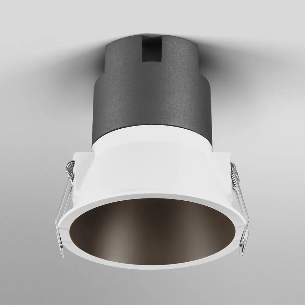 OSRAM LED-indbygningsspot TWIST, hvid/sort 830 Ø 9,3 cm metal