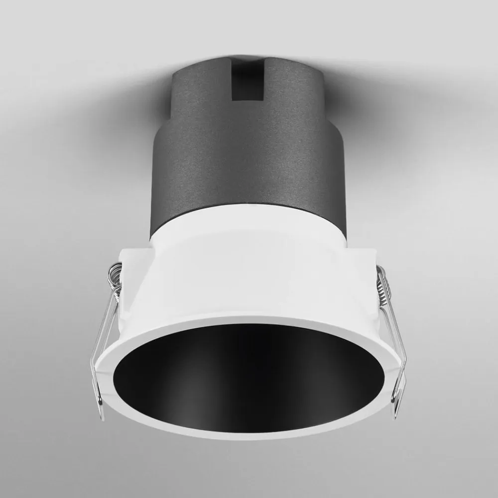 OSRAM LED-indbygningsspot TWIST, hvid/sort 830 Ø 9,3 cm metal