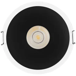 OSRAM LED-indbygningsspot TWIST, hvid/sort 830 Ø 9,3 cm metal