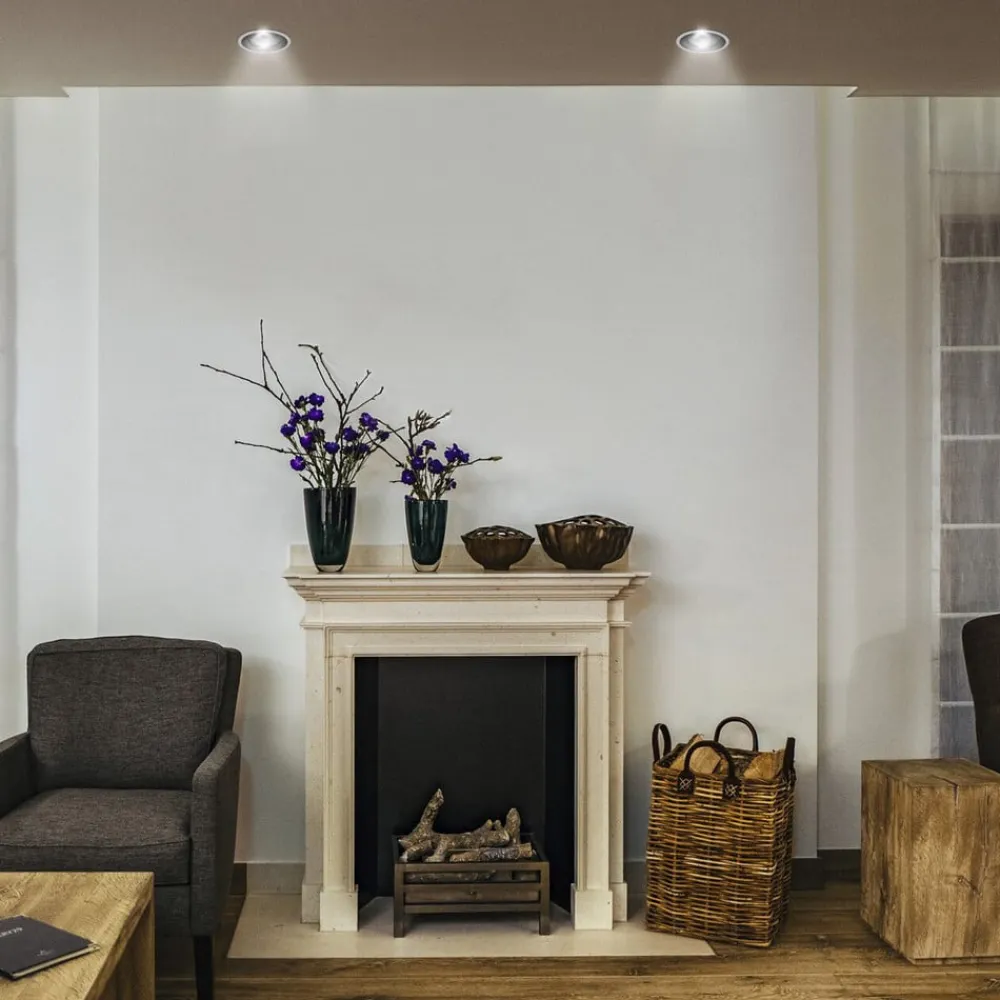 OSRAM LED-indbygningsspot TWIST, hvid/sort 830 Ø 9,3 cm metal