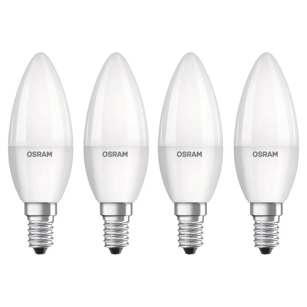 OSRAM Led Pærer>LED-kerte E14 Base Retro 4,9 W 4 stk 4.000 K