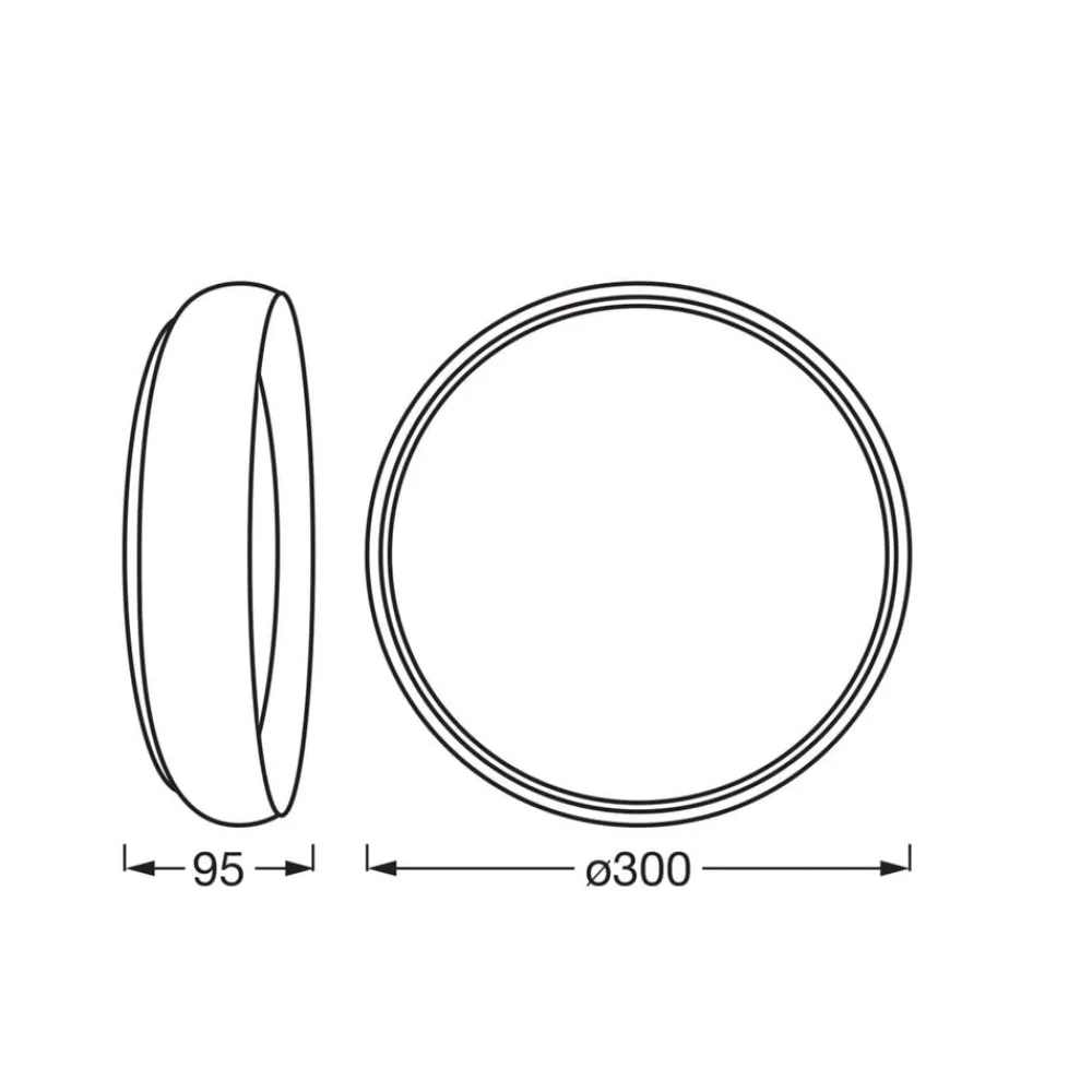 LED-loftlampe ORBIS LIVIA, Ø 30 cm, grå, metal, dæmpbar^OSRAM Clearance