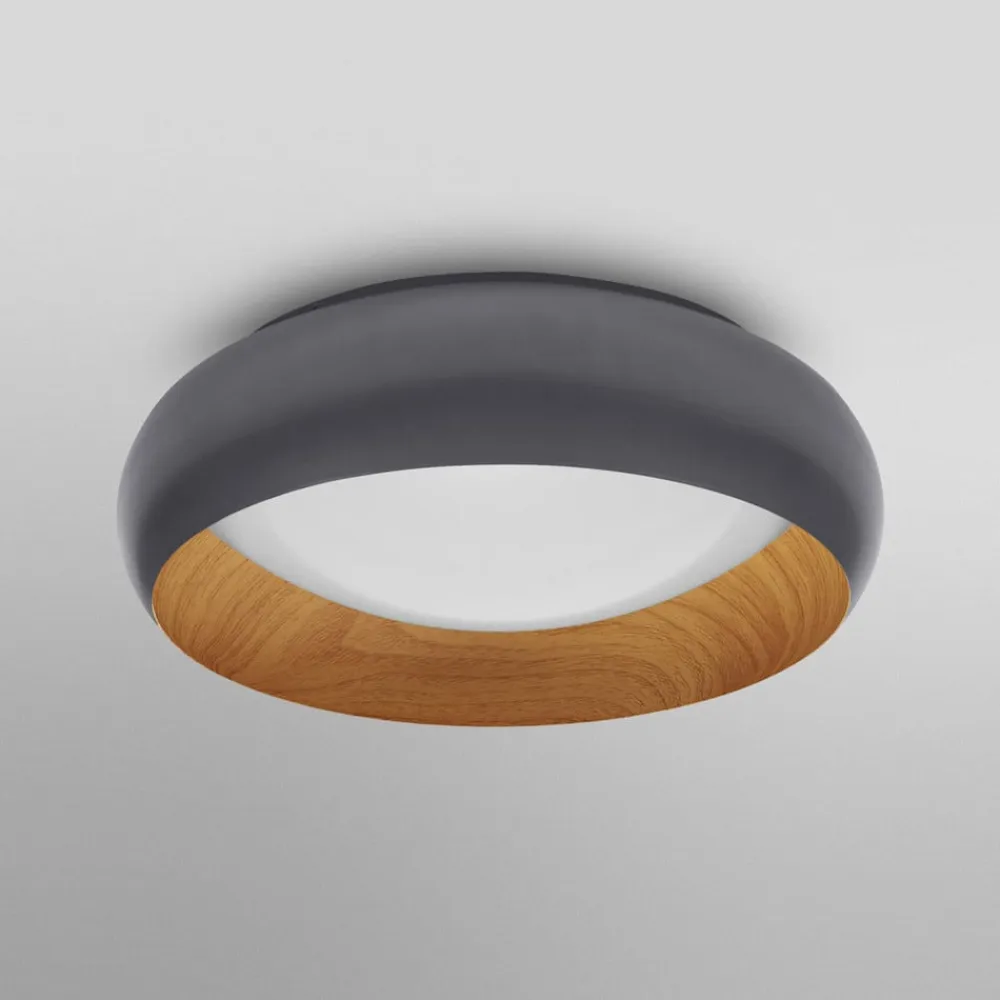 LED-loftlampe ORBIS LIVIA, Ø 30 cm, grå, metal, dæmpbar^OSRAM Clearance