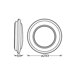 LED-loftlampe ORBIS BERLIN, sort Ø 30 cm metal^OSRAM New