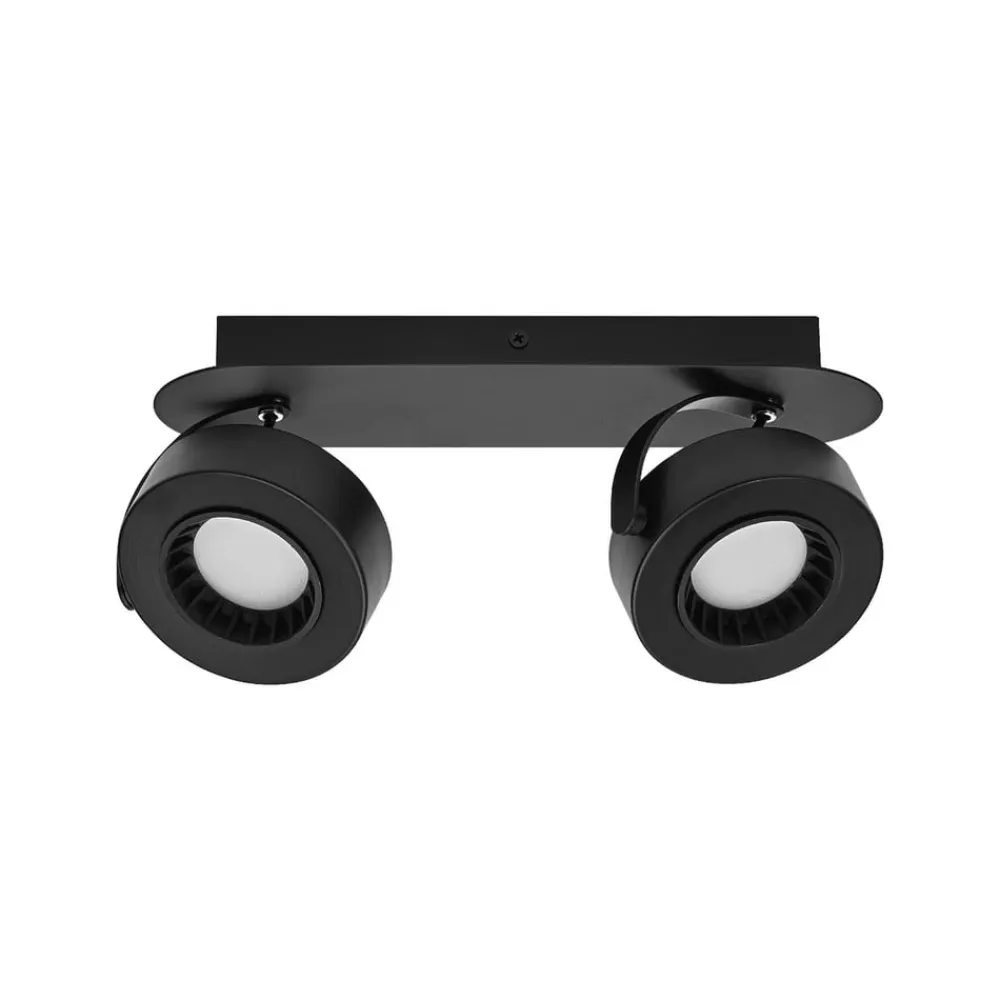LED-loftspot VENUS sort 2 lyskilder Metal 3.000 K^OSRAM Clearance
