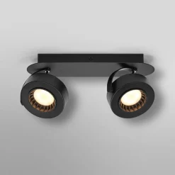 LED-loftspot VENUS sort 2 lyskilder Metal 3.000 K^OSRAM Clearance