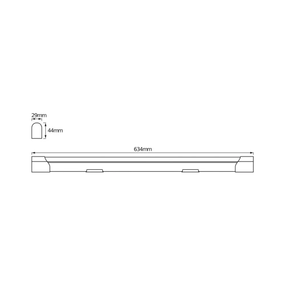 LED-lysliste VALUE BATTEN, 63 cm, metal, 4.000 K^OSRAM Discount
