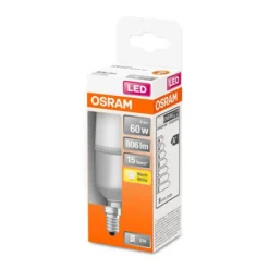 LED-pære Classic Stick mat E14 8,5W 2.700K^OSRAM Online