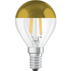 OSRAM Filament Pære>LED-pære E14 Mirror CLP gold 4W 2,700K