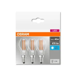OSRAM LED-pære E14 P40 4 W filament 840 470 lm 3