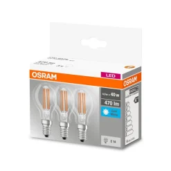 OSRAM LED-pære E14 P40 4 W filament 840 470 lm 3