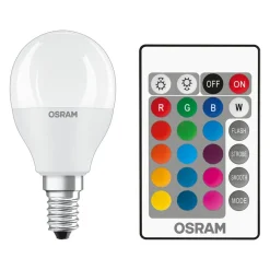 OSRAM Dæmpbar Led-Pære|Led Pærer>LED-pære E14 4,9W Star+ drop matt Fjernbetjening