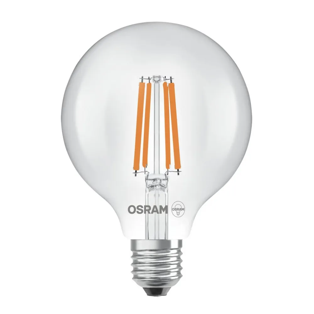 OSRAM LED-pære Globe G95 E27 5W Filament 2,700K