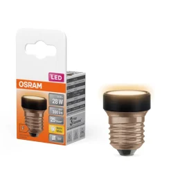 OSRAM LED-pære Star Flat E27 3,5W 2700K udskiftelig ring.