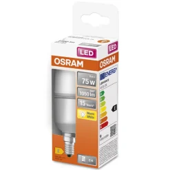 LED-pære Star Stick E14 9,5W varmhvid^OSRAM Clearance