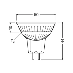 LED-reflektorpære GU5.3 3.8W 827 36° 5-pak^OSRAM