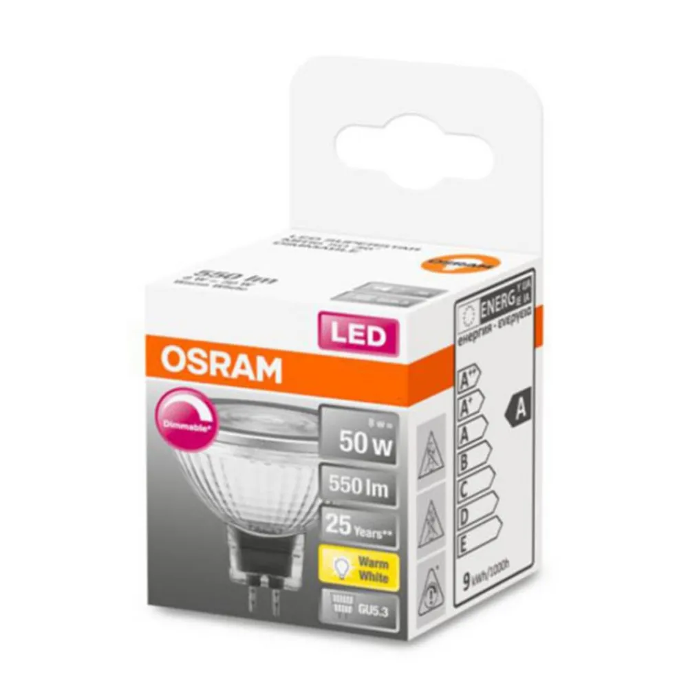 LED-reflektorpære GU5,3 6,1W 927 36° dæmpbar^OSRAM