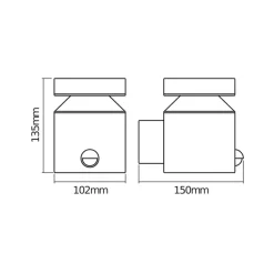LED-sensor-udendørs væglampe ENDURA STYLE CYLINDER, stål^OSRAM Outlet