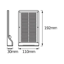 OSRAM Solcellelamper>LED-solcellelampe til udvendig vægmontering DOORLED, hvid, sensor, IP44