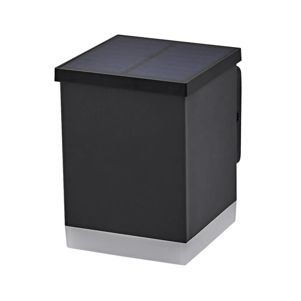 OSRAM LED-solcelle-udendørs væglampe ENDURA STYLE QUADRO, grafit