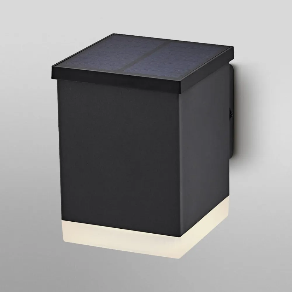 OSRAM LED-solcelle-udendørs væglampe ENDURA STYLE QUADRO, grafit