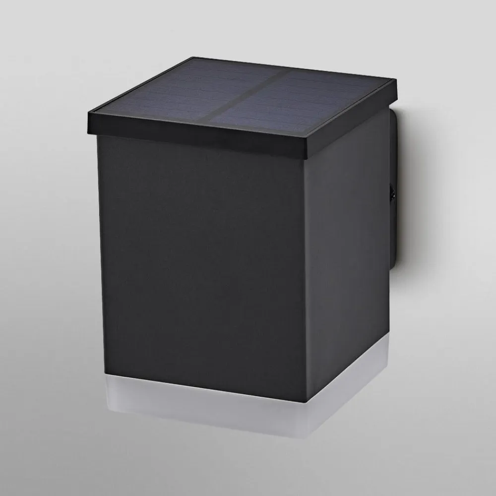 OSRAM LED-solcelle-udendørs væglampe ENDURA STYLE QUADRO, grafit