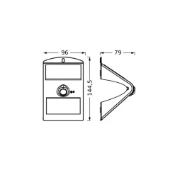 OSRAM Solcelle Lampe Med Sensor|Væglampe Med Sensor>LED-solcelle-væglampe ENDURA FLOOD BUTTERFLY 1,5W Sensor