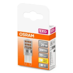 LED-stiftsokkelpære G9 1,9 W 2.700 K klar^OSRAM New