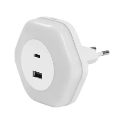 Børn OSRAM Natlys>LED-stikkontakt-natlampe LUNETTA HEXAGON, sensor, USB