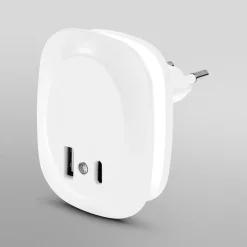 Børn OSRAM LED-stikkontakt-natlampe LUNETTA EDGE, hvid, sensor