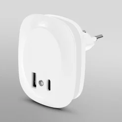 Børn OSRAM LED-stikkontakt-natlampe LUNETTA EDGE, hvid, sensor