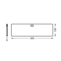 OSRAM LED-underskabsbelysning Panel 30 x 10 cm hvid CCT dæmpbar