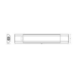 OSRAM LED-underskabsbelysning Linear Edge Sensor 30 cm sort CCT